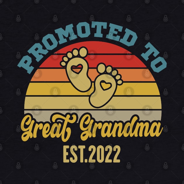 Promoted To Great Grandma 2022 Pregnancy Announcement Vintage by Arts-lf